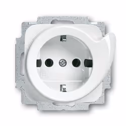 Busch-Jaeger 2011-0-2605, CEE 7/3, 2P+E, Bianco, 250 V, 16 A, 71 mm