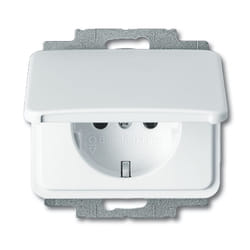 Busch-Jaeger 2018-0-1040 presa energia CEE 7/3 Bianco