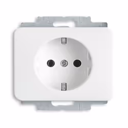 Busch-Jaeger 2011-0-3124, CEE 7/3, 2P+E, Bianco, 250 V, 16 A, 70 mm