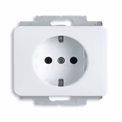 Busch-Jaeger 2013-0-5018, CEE 7/3, 2P+E, Bianco, 250 V, 16 A, 70 mm