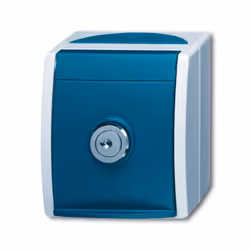 Busch-Jaeger 2083-0-0822, CEE 7/3, Blu, Bianco, IP44, 250 V, 16 A, 74 mm