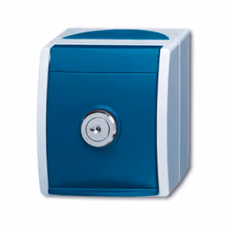 Busch-Jaeger 2083-0-0823, CEE 7/3, 2P+E, Blu, Bianco, IP44, 250 V, 16 A