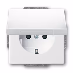 Busch-Jaeger 20 EUK-84, CEE 7/3, 2P+E, Bianco, 250 V, 16 A, 63 mm