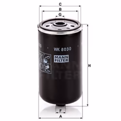 Filtro carburante MANN-FILTER WK 8030