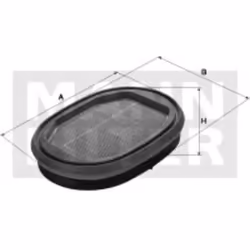 Filtro aria secondaria MANN-FILTER CF 2550