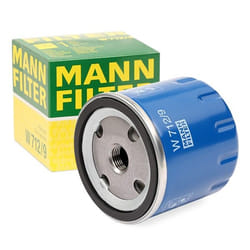 MANN-FILTER W 712/9 Filtro olio M16x1.5 con una valvola blocco arretramento Filtro ad avvitamento CITROËN: Dyane Hatchback, 2CV Sedan, Visa Hatchback
