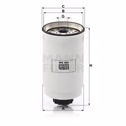 Filtro carburante MANN-FILTER WK 880