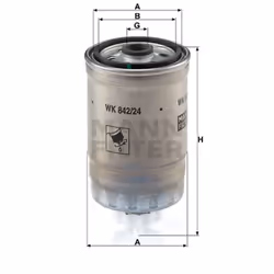 Filtro carburante MANN-FILTER WK 842/24