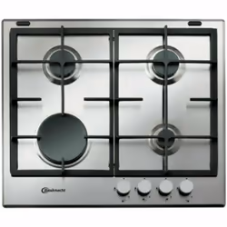 Piano a gas Bauknecht 4 fuochi TGZ 6642/IN CARATTERISTICHE TECNICHE - Piano cottura in acciaio - 4 bruciatori gas: 1 ultrarap ...