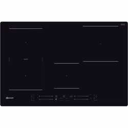 Bauknecht BS 2677C AL, Alluminio, Nero, Da incasso, Piano cottura a induzione, Ceramica, 4 Fornello(i), 4 Fornello(i)