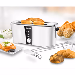 Unold Design Dual 4 fetta/e 1350 W Nero, Bianco - Vista aggiuntiva 7