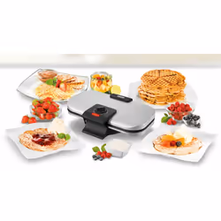Unold 48241 piastra per waffle 2 waffle 1300 W Nero, Argento - Vista aggiuntiva 6