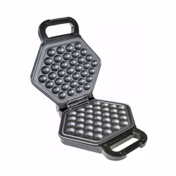 Unold Bobby, 1 waffle, Esagonale, Nero, Argento, Plastica, Acciaio inox, 0,7 m, Nero