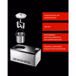 Unold 48845 macchina per gelato Gelatiera compressore 2 L 180 W Nero, Acciaio inox - Vista aggiuntiva 4