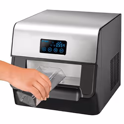 Unold 48955 macchina per cubetti di ghiaccio Macchina per ghiaccio portatile 150 W Nero, Acciaio inox - Vista aggiuntiva 4