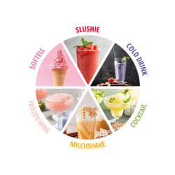 Unold 48960 2in1-Slush und Softeismaschine Sofia Gelatiera compressore 150 W Crema