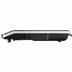 Unold 58175 piano cottura Nero, Acciaio inox Superficie piana 60 cm Piano cottura a induzione 2 Fornello(i)