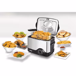Unold 58615 friggitrice Singolo Indipendente 1200 W Nero, Acciaio inox - Vista aggiuntiva 6