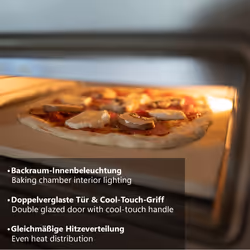 Unold Don Luigi macchina e forno per pizza 1 pizza(e) 1700 W Nero - Vista aggiuntiva 5