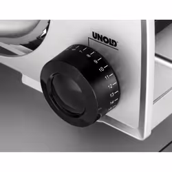 Unold 78826 affettatrice Elettrico 100 W Nero, Argento Metallo, Plastica - Vista aggiuntiva 6