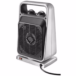 Unold 86116 stufetta elettrica Interno Nero, Argento 2000 W Riscaldatore ambiente elettrico con ventilatore
