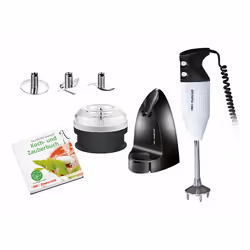ESGE 99205, Frullatore ad immersione, 1,5 m, 180 W, Nero, Bianco