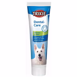Dentifricio per cani alla menta Istruzioni per l'uso: lavare con attenzione i denti dell'animale con uno spazzolino e il dent ...