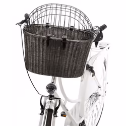 TRIXIE 13107, Trasportino rigido, Trasportino per animali domestici da bicicletta, Cane, 5 kg, Caricamento dall'alto, Grigio