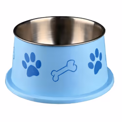 TRIXIE 25247, Cane, Plastica, Acciaio inox, Blu, Immagine, 0,9 L, 19 cm