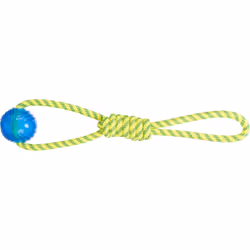 TRIXIE 33662, Cane, Palla, Blu, Verde, Giallo, Gomma termoplastica (TPR), 6 cm, 400 mm