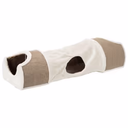 TRIXIE 43004, Letto tiragraffi per gatti, Libera installazione, Marrone, Grigio, Felpato, Sisal, 1100 mm