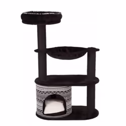 TRIXIE 43466, Tiragraffi per gatto, Libera installazione, Nero, Bianco, Felpato, Sisal, 9 cm