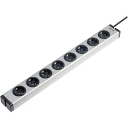 Ehmann - 0600x00082031 Multipresa 8 scomparti Alluminio Schuko 1 pz.
