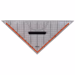 Rumold 1058, Triangolo a 45°, Vetro acrilico, Trasparente, 32,5 cm, 101 g, 1 pz