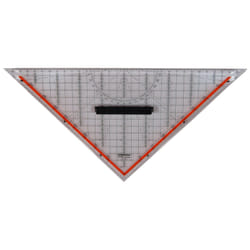 Rumold 1058 squadra Triangolo a 45° Vetro acrilico Trasparente 1 pz