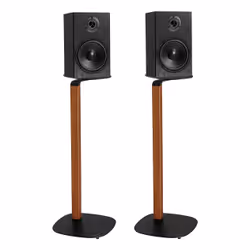myWall HS 20 supporto da parete per casse acustiche Pavimento Plastica, Acciaio Nero, Legno - Vista aggiuntiva 3