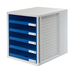 HAN 1401-14 organizzatore per cassetto di scrivania Plastica Blu, Grigio