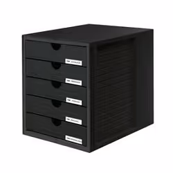 Biella 21450-13, 5 cassetto/cassetti, Nero, 275 mm, 330 mm, 320 mm, 3,2 kg