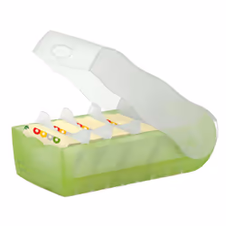 HAN CROCO A8 scatola per la conservazione di documenti Plastica, Polipropilene (PP) Verde, Bianco