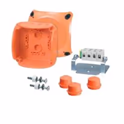 Hensel FK 0404, Policarbonato (PC), Arancione, IP65, IP66, 104 mm, 70 mm, 104 mm