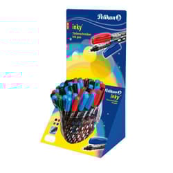 Pelikan Inky Penna in gel con cappuccio Nero, Blu, Verde, Rosso 50 pz