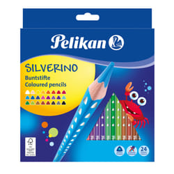 Pelikan 700665 pastello colorato Nero, Blu, Marrone, Verde, Grigio, Azzurro, Verde chiaro, Multicolore, Arancione, Pesca, Rosa, Viola, Rosso, Viola, Bianco, Giallo 24 pz