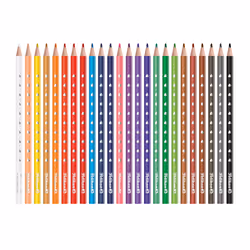 Pelikan 700665 pastello colorato Nero, Blu, Marrone, Verde, Grigio, Azzurro, Verde chiaro, Multicolore, Arancione, Pesca, Rosa, Viola, Rosso, Viola, Bianco, Giallo 24 pz - Vista aggiuntiva 2