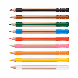 Pelikan 700856 pastello colorato Nero, Blu, Marrone, Verde, Arancione, Rosa, Rosso, Bianco, Giallo 9 pz - Vista aggiuntiva 2