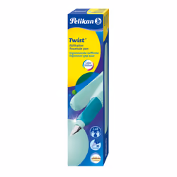Pelikan Twist, Colore menta, Sistema di riempimento della cartuccia, Blu, Ambidestro, 1 pz