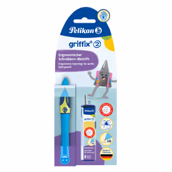 Pelikan griffix, Blu, Plastica, Grigio scuro, HB, 1 pz, Germania