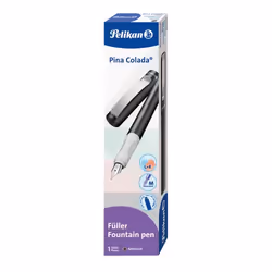 Pelikan Pina Colada, Antracite, Sistema di riempimento della cartuccia, Acciaio inox, Medio, Ambidestro, Germania
