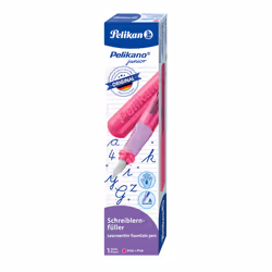 Pelikan 824828, Rosa, Sistema di riempimento della cartuccia, Blu, Acciaio inox, Polarizzato a destra, Germania