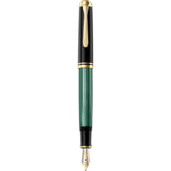 Pelikan M600 penna stilografica Sistema di riempimento integrato Nero, Oro, Verde 1 pz