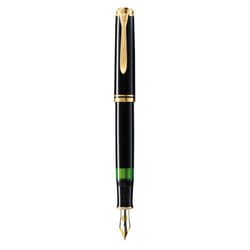 Pelikan M600 penna stilografica Sistema di riempimento integrato Nero, Oro 1 pz